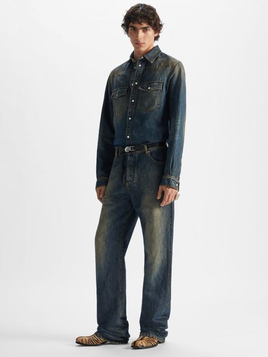 26FW 펜디 데님 팬츠 FLP377 B1PD F19S8 BLU STONE WASH - FENDI