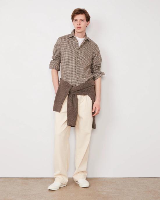 26FW 오피신 제네랄 긴팔 셔츠 W26MSHI014 AB025324 L - OFFICINE GENERALE