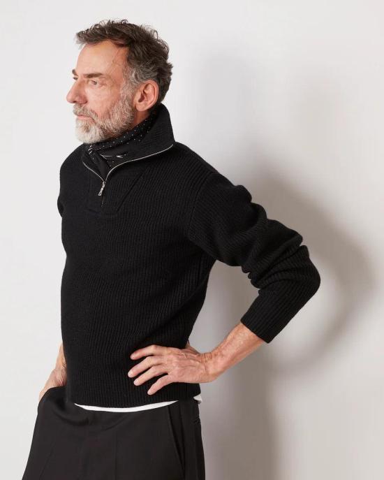 26FW 오피신 제네랄 스웨터 W26MKNT314BLACK AB025334 M - OFFICINE GENERALE
