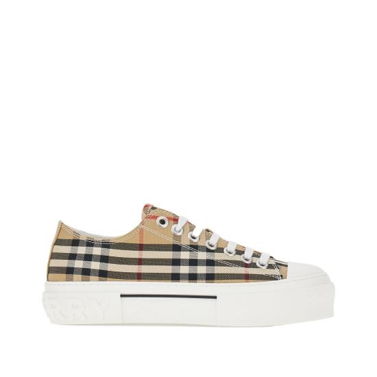 26FW 버버리 빈티지 체크 코튼 스니커즈 8049745 Beige