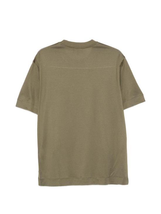 26FW 엠포리오 아르마니 반팔 티셔츠 EM006765AF10017U7046 GREEN - EMPORIO ARMANI