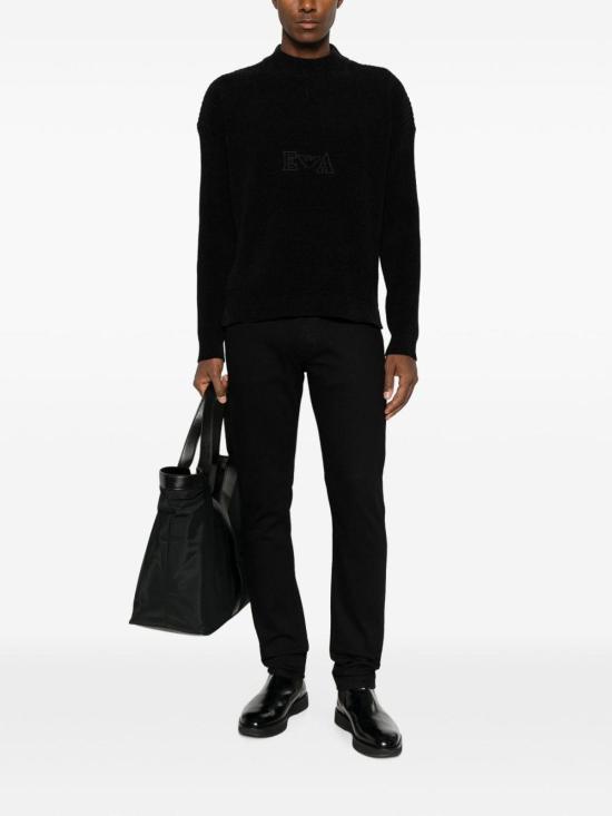 26FW 엠포리오 아르마니 스웨터 EM006450AF29845FC024 BLACK - EMPORIO ARMANI
