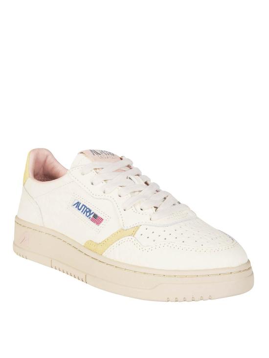 26SS 오트리 메달리스트 로우 레더 스니커즈 AULWNE14 WHITE - AUTRY