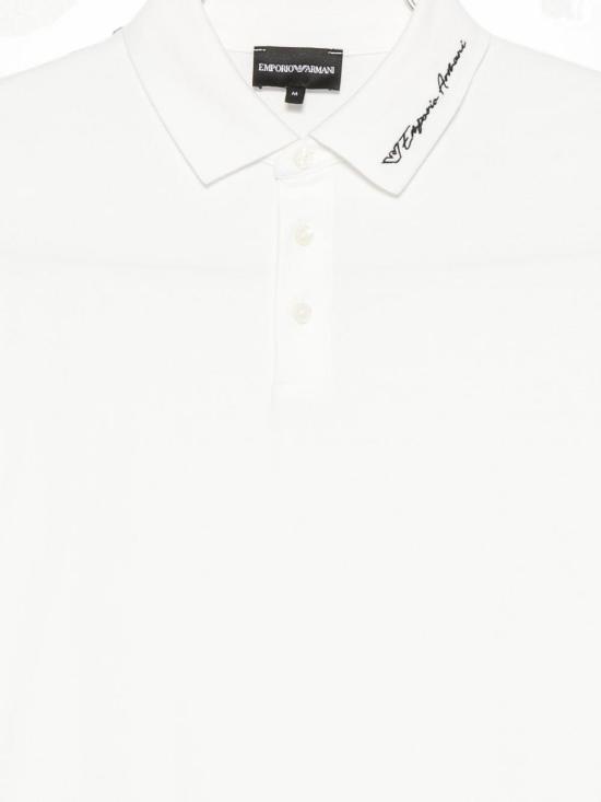 26FW 엠포리오 아르마니 폴로 티셔츠 EM007355AF10497U0003 WHITE - EMPORIO ARMANI