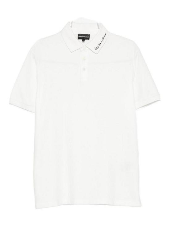 26FW 엠포리오 아르마니 폴로 티셔츠 EM007355AF10497U0003 WHITE