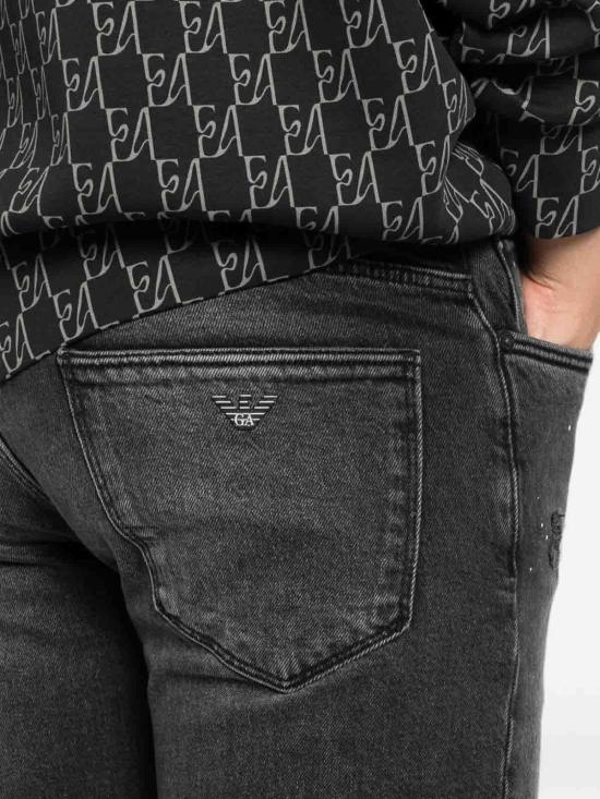 26FW 엠포리오 아르마니 스트레이트 팬츠 EM000121AF29286M8001 BLACK - EMPORIO ARMANI