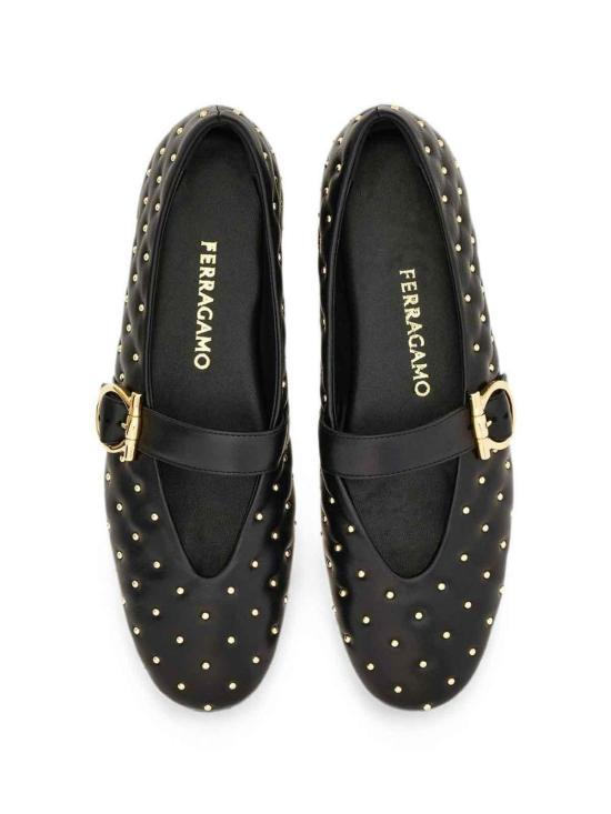 26FW 살바토레 페라가모 플랫 슈즈 01L931795487001 BLACK - SALVATORE FERRAGAMO