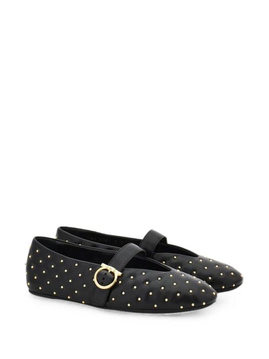 26FW 살바토레 페라가모 플랫 슈즈 01L931795487001 BLACK - SALVATORE FERRAGAMO