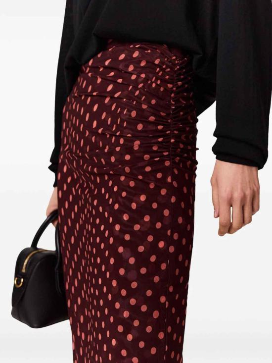 26FW 스텔라 맥카트니 롱 스커트 6J04353SQA756107 DARK RED - STELLA MCCARTNEY