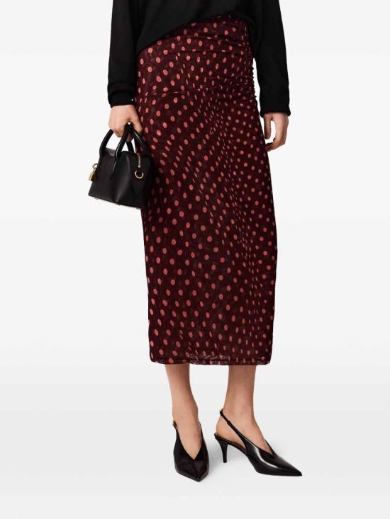 26FW 스텔라 맥카트니 롱 스커트 6J04353SQA756107 DARK RED - STELLA MCCARTNEY