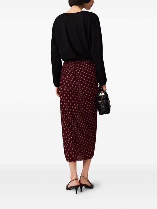 26FW 스텔라 맥카트니 롱 스커트 6J04353SQA756107 DARK RED - STELLA MCCARTNEY