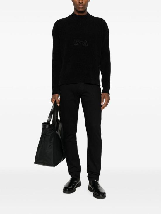 26FW 엠포리오 아르마니 스트레이트 팬츠 EM005951AF30120MC002 BLACK - EMPORIO ARMANI