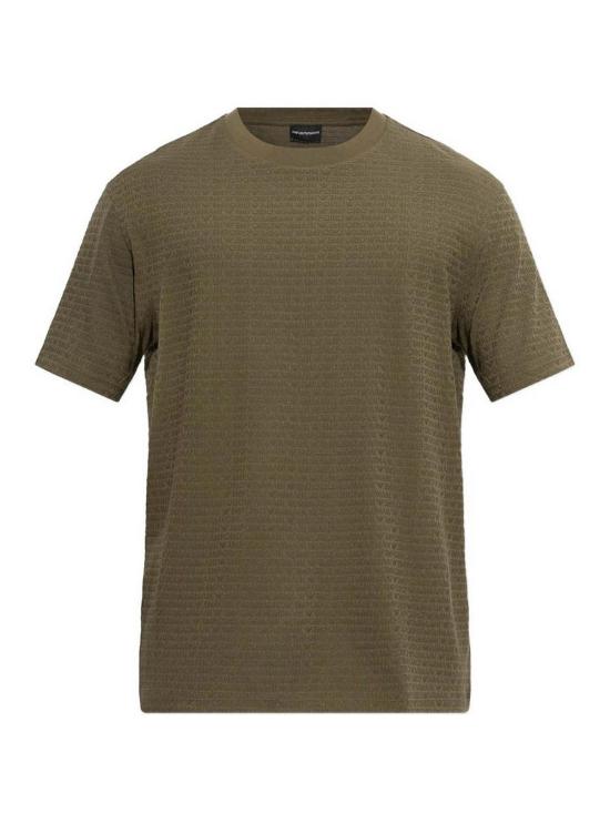 26FW 엠포리오 아르마니 반팔 티셔츠 EM004594AF10762F7198 GREEN