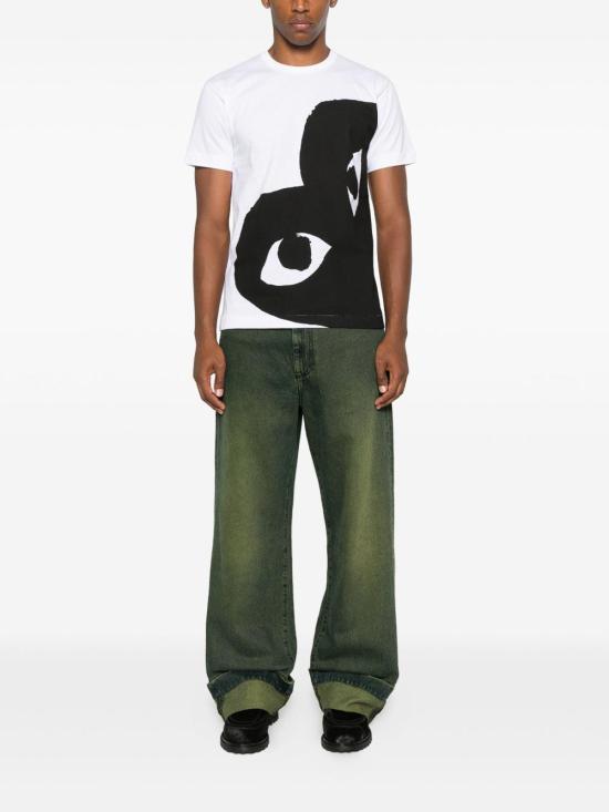 26SS 꼼데가르송 반팔 티셔츠 AXT3471 WHITE - COMME DES GARCONS