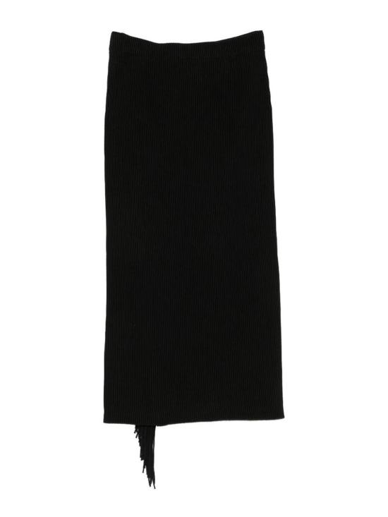 26FW 엠포리오 아르마니 미디 스커트 EW004681AF29173UC001 BLACK - EMPORIO ARMANI