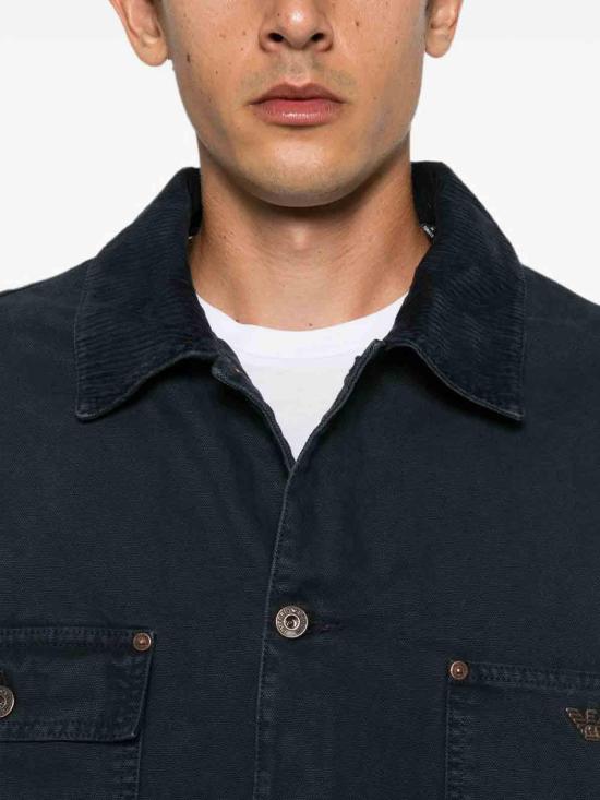 26FW 엠포리오 아르마니 숏팬츠 EM006501AF27763UB118 DARK BLUE - EMPORIO ARMANI