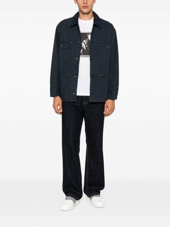 26FW 엠포리오 아르마니 숏팬츠 EM006501AF27763UB118 DARK BLUE - EMPORIO ARMANI