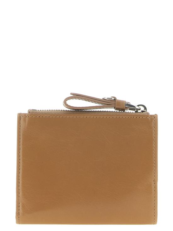 26FW 미우미우 로고 글로시 레더 지갑 5ML0502A44F0770 Beige - MIU MIU