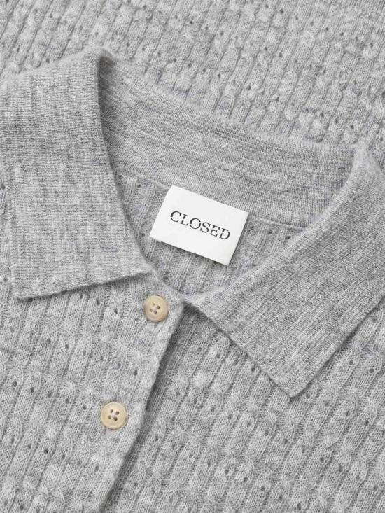 26FW 클로즈드 폴로 티셔츠 C9690993R22127 GREY - CLOSED