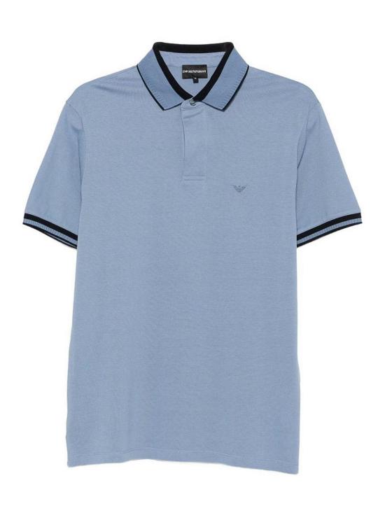 26FW 엠포리오 아르마니 폴로 티셔츠 EM006625AF12955U9324 LIGHT BLUE