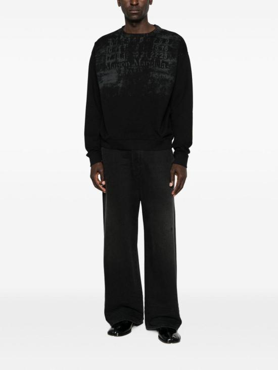 26SS 마르지엘라 넘버스 스웨트셔츠 S50GU0255S25503900 BLACK - MAISON MARGIELA
