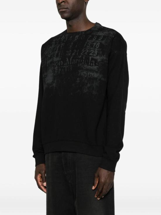 26SS 마르지엘라 넘버스 스웨트셔츠 S50GU0255S25503900 BLACK - MAISON MARGIELA