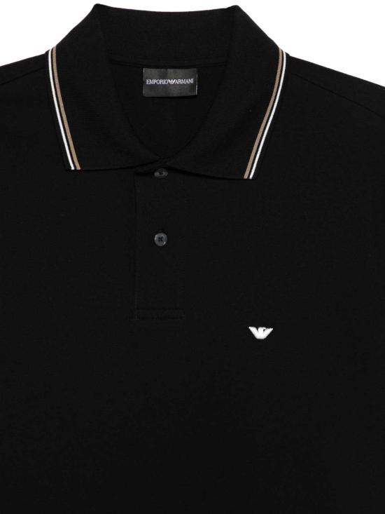 26FW 엠포리오 아르마니 폴로 티셔츠 EM004606AF23090UC001 BLACK - EMPORIO ARMANI