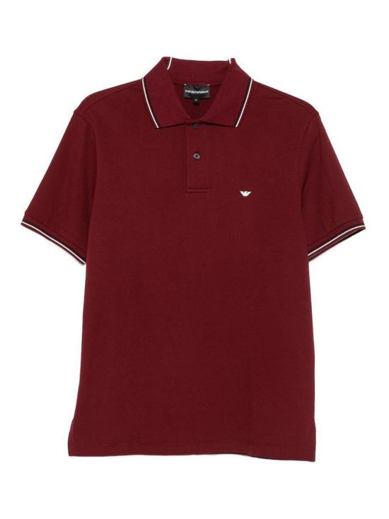 26FW 엠포리오 아르마니 폴로 티셔츠 EM004606AF23090UA329 DARK RED