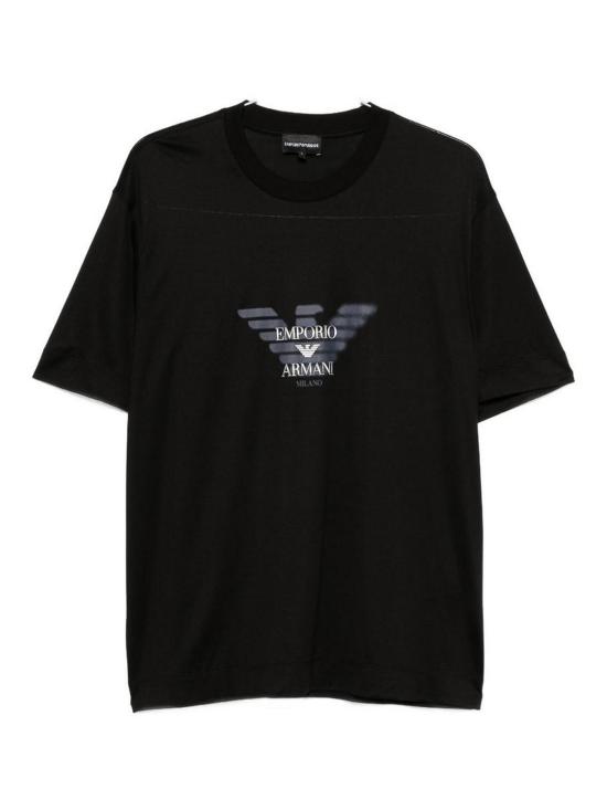 26FW 엠포리오 아르마니 반팔 티셔츠 EM006765AF10017UC001 BLACK