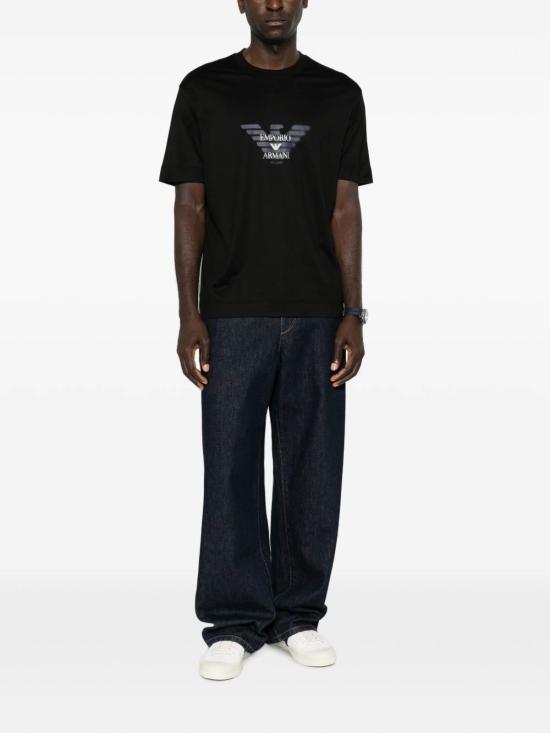 26FW 엠포리오 아르마니 반팔 티셔츠 EM006765AF10017UC001 BLACK - EMPORIO ARMANI