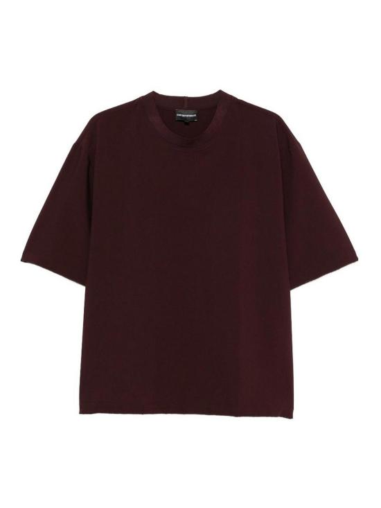 26FW 엠포리오 아르마니 반팔 티셔츠 EM006847AF28011UA331 BROWN