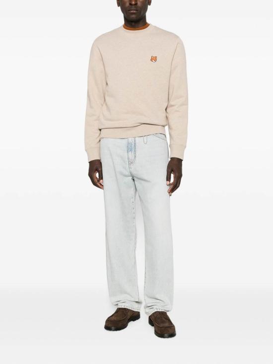 26FW 메종키츠네 폭스 헤드 레귤러 폴로 티셔츠 PM00303KM03400604 BEIGE - MAISON KITSUNE