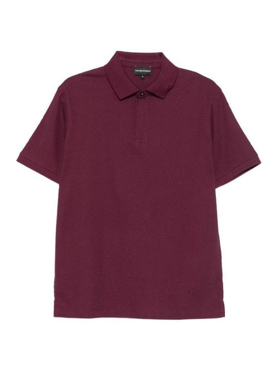 26FW 엠포리오 아르마니 폴로 티셔츠 EM007039AF10762FA081 DARK RED