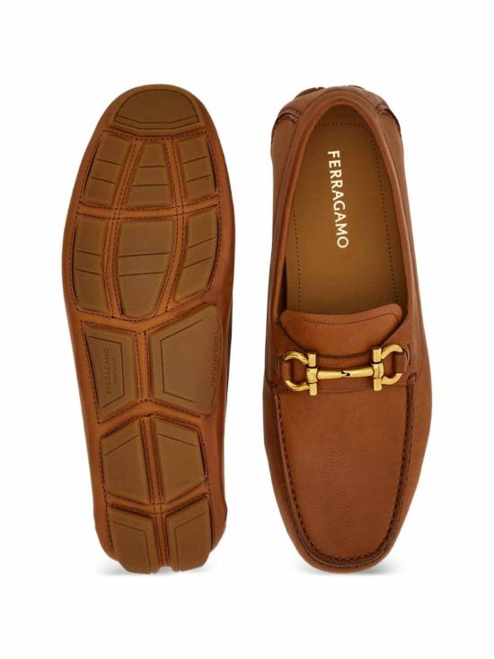 26FW 살바토레 페라가모 간치니 드라이빙 슈즈 02C398794903173 BEIGE - SALVATORE FERRAGAMO