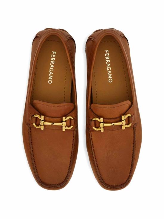 26FW 살바토레 페라가모 간치니 드라이빙 슈즈 02C398794903173 BEIGE - SALVATORE FERRAGAMO