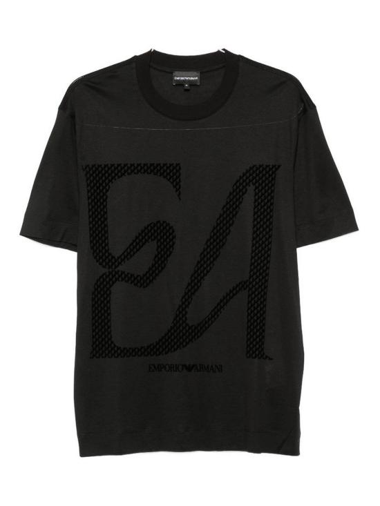 26FW 엠포리오 아르마니 반팔 티셔츠 EM006770AF10017MC717 BLACK