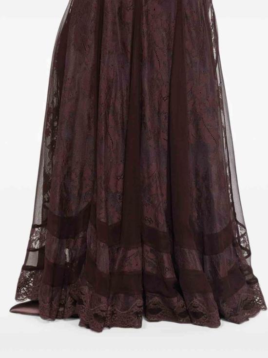 26FW 짐머만 롱 스커트 9622SF261CHO BROWN - ZIMMERMANN