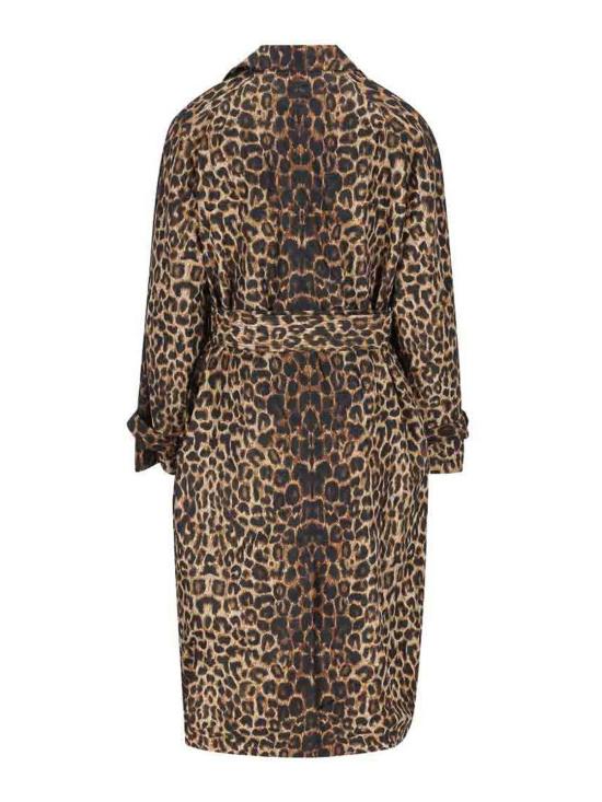 26FW 생로랑 레오파드 프린트 나일론 트렌치 코트 870715Y9J029665 ANIMAL PRINT - SAINT LAURENT
