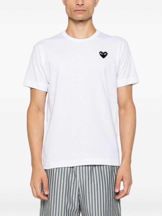 26FW 꼼데가르송 반팔 티셔츠 AXT3531 WHITE - COMME DES GARCONS