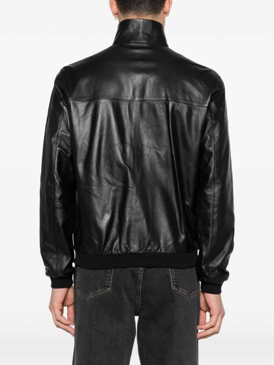 26FW 엠포리오 아르마니 가죽 자켓 EM005323AF24371UC001 BLACK - EMPORIO ARMANI