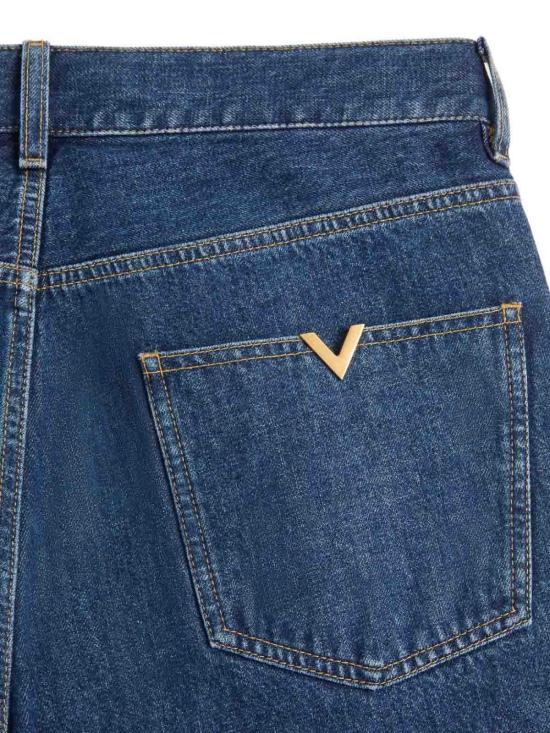 26FW 발렌티노 가라바니 스트레이트 팬츠 VDE15EBKN558 DARK BLUE - VALENTINO GARAVANI
