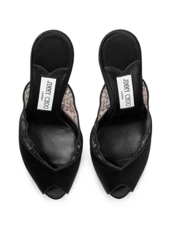 26FW 지미추 뮬/슬리퍼 BRIGITTEMULE100WANBLACKBLACK - JIMMY CHOO
