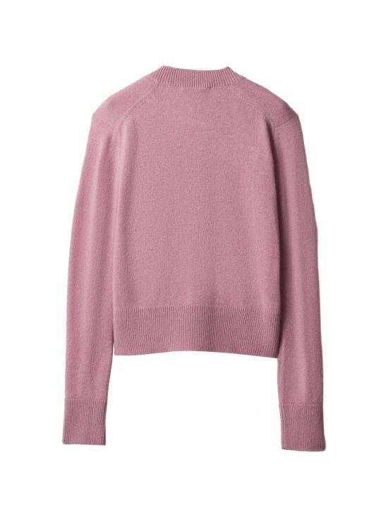 26FW 메종키츠네 베이비 폭스 램스울 피티드 가디건 PW00506KT1006P623 LIGHT PINK - MAISON KITSUNE