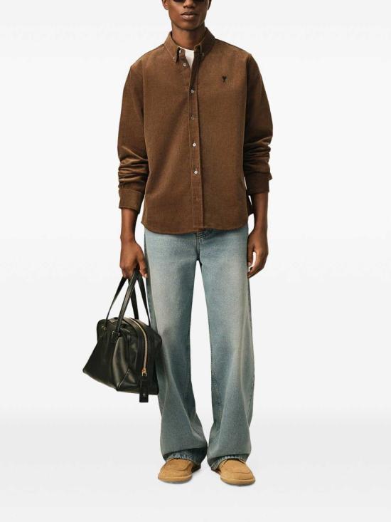 26FW 아미 셔츠 HSH797CO00892221 BROWN - AMI
