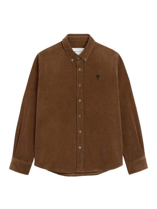 26FW 아미 셔츠 HSH797CO00892221 BROWN