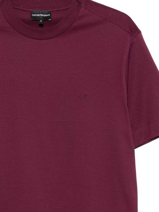 26FW 엠포리오 아르마니 반팔 티셔츠 EM006779AF28078UA263 DARK RED - EMPORIO ARMANI