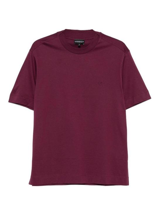 26FW 엠포리오 아르마니 반팔 티셔츠 EM006779AF28078UA263 DARK RED