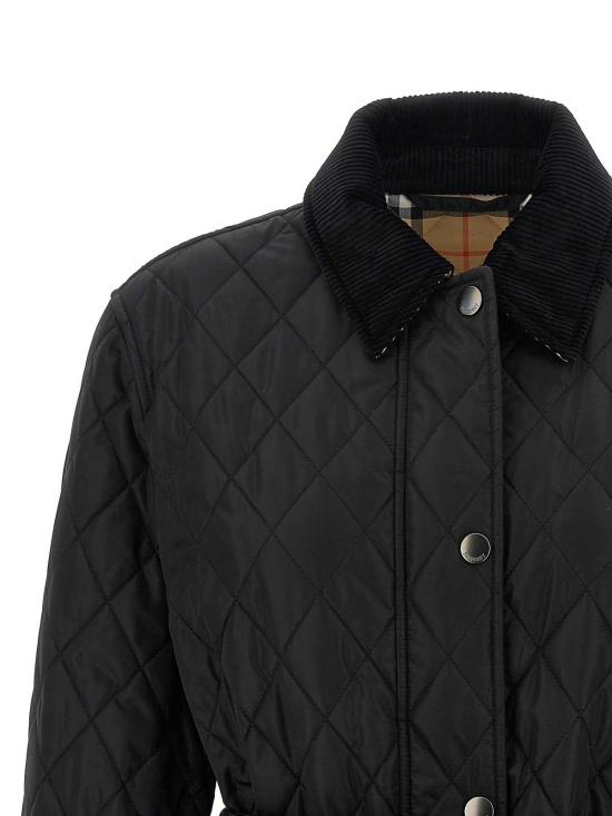 25FW 버버리 칠턴 퀼팅 자켓 8110378 BLACK - BURBERRY