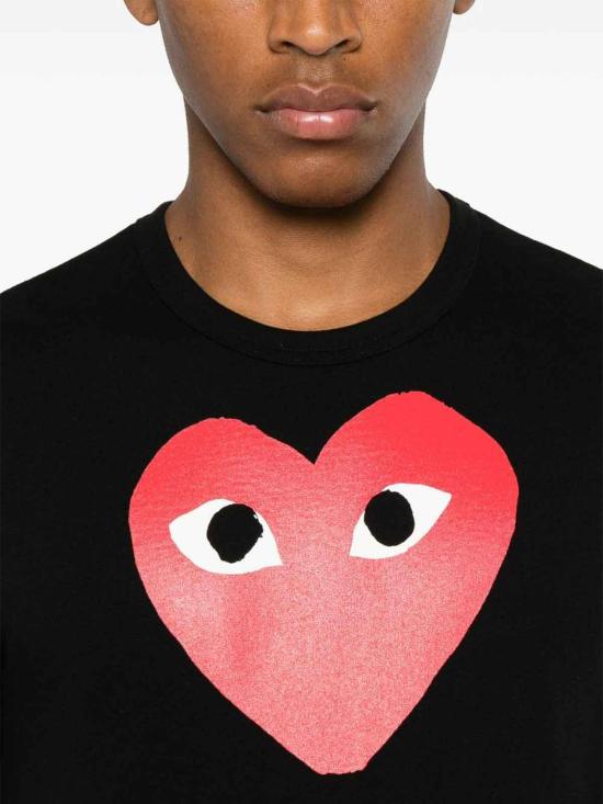 26FW 꼼데가르송 반팔 티셔츠 AXT1121 BLACK - COMME DES GARCONS