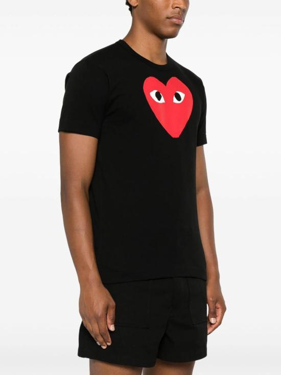 26FW 꼼데가르송 반팔 티셔츠 AXT1121 BLACK - COMME DES GARCONS